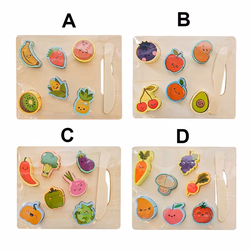 پازل چوبی مگنتی میوه ها کد 3976284