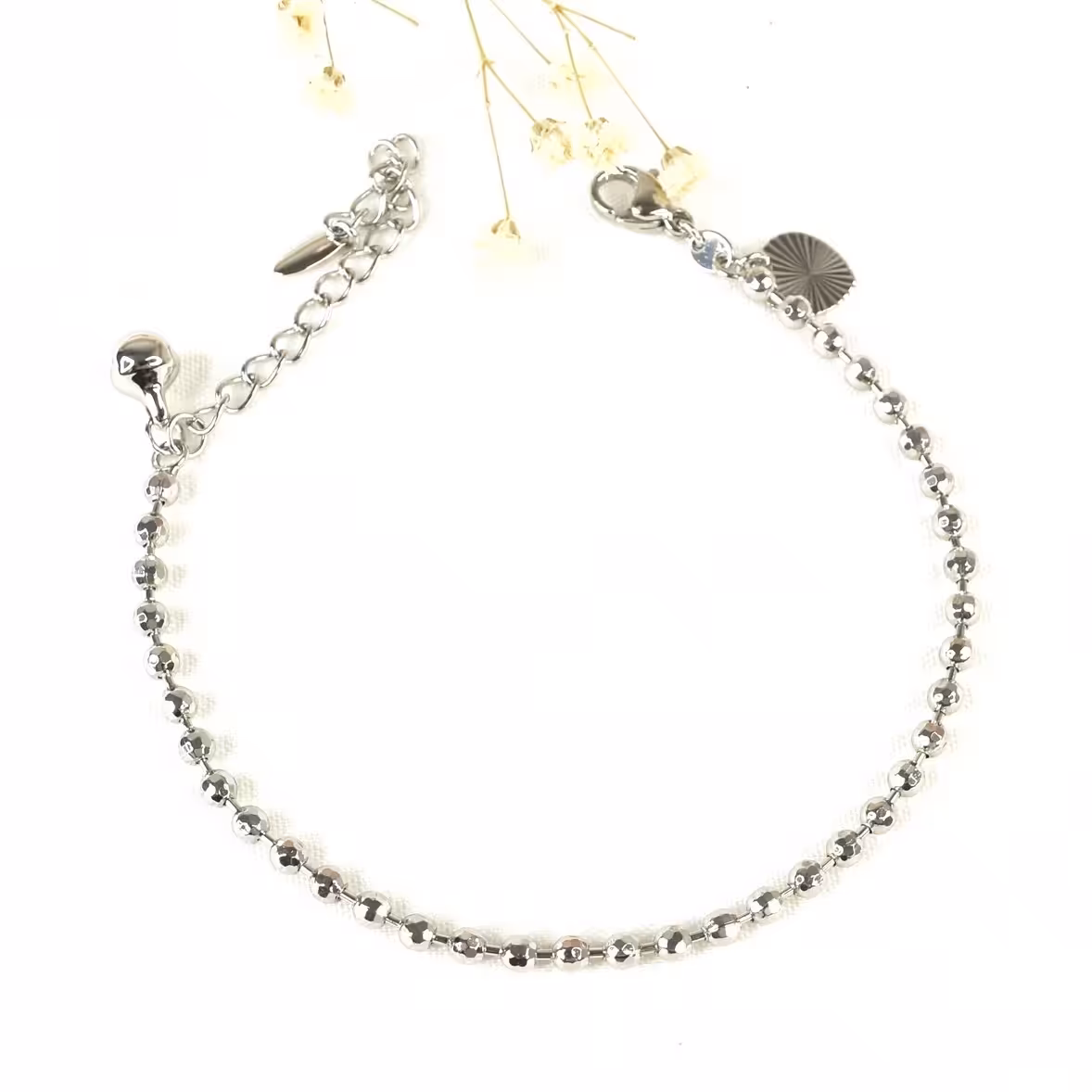 دستبند سفید گوی برند ژوپینگ کد 10261