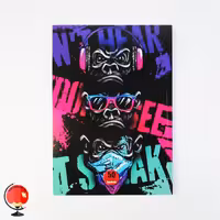 دفتر مشق 50 برگ طرح میمون آپادانا