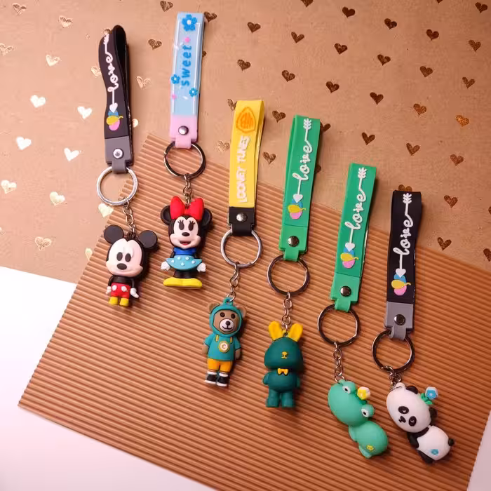 جاسوییچی سیلیکونی طرح میکی موس منعطف دارای گیره و حلقه و بند سیلیکونی  (ارسال رایگان)