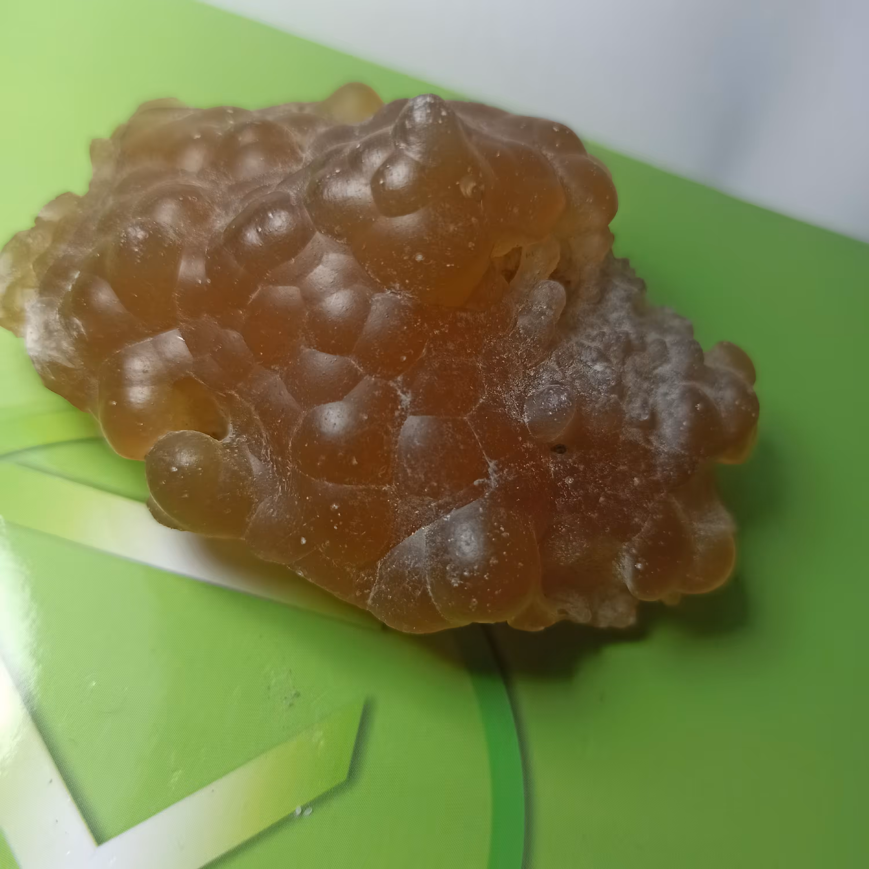 سنگ کلکسیونی عقیق راف لانه زنبوری زردعسلی  خاص 