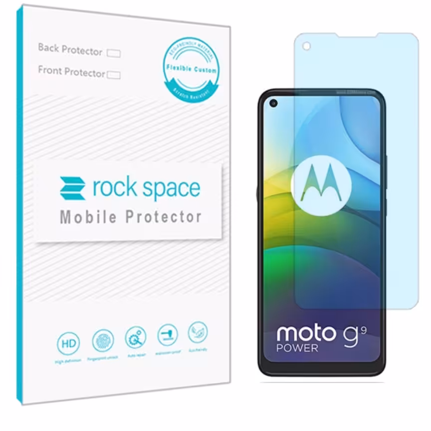 گلس نانو هیدروژل آنتی بلو و ضد ضربه گوشی موتورولا G9 Power برند راک اسپیس  