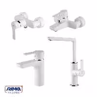 ست شیرآلات kwc مدل ریتا سفید