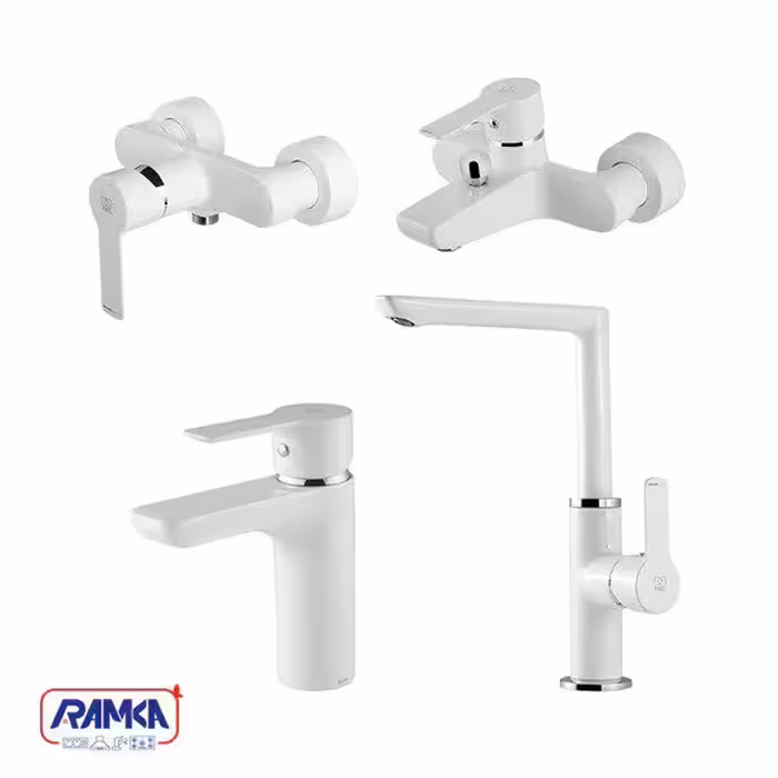 ست شیرآلات kwc مدل ریتا سفید