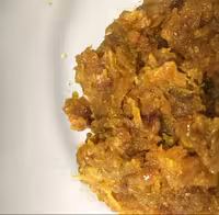 پیاز داغ رنده شده