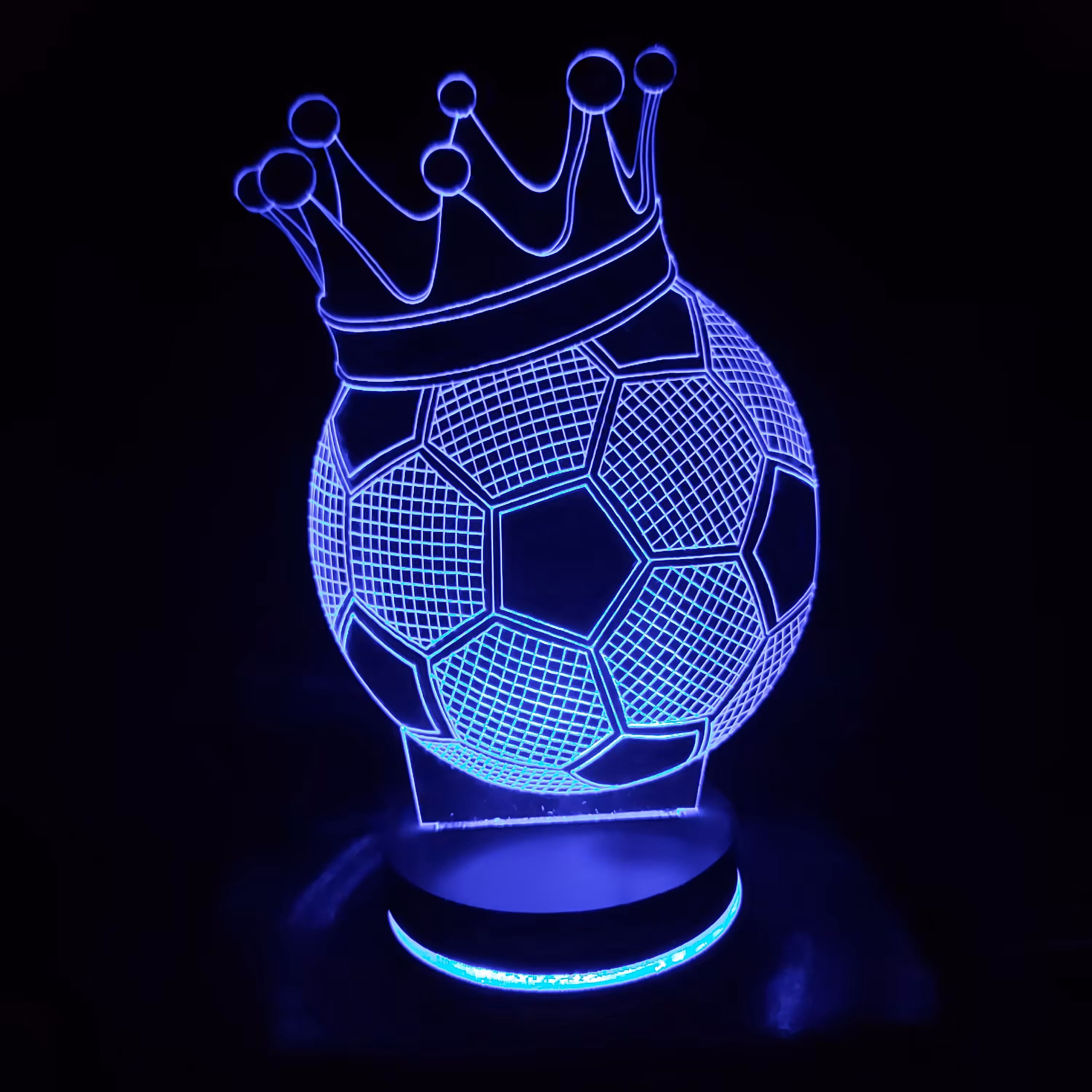 بالبینگ آباژور شبخواب چراغ خواب سه بعدی مدل توپ تاج دار