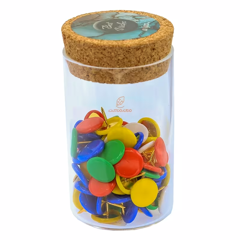 پونز رنگی روکش دار بسته 80 عددی