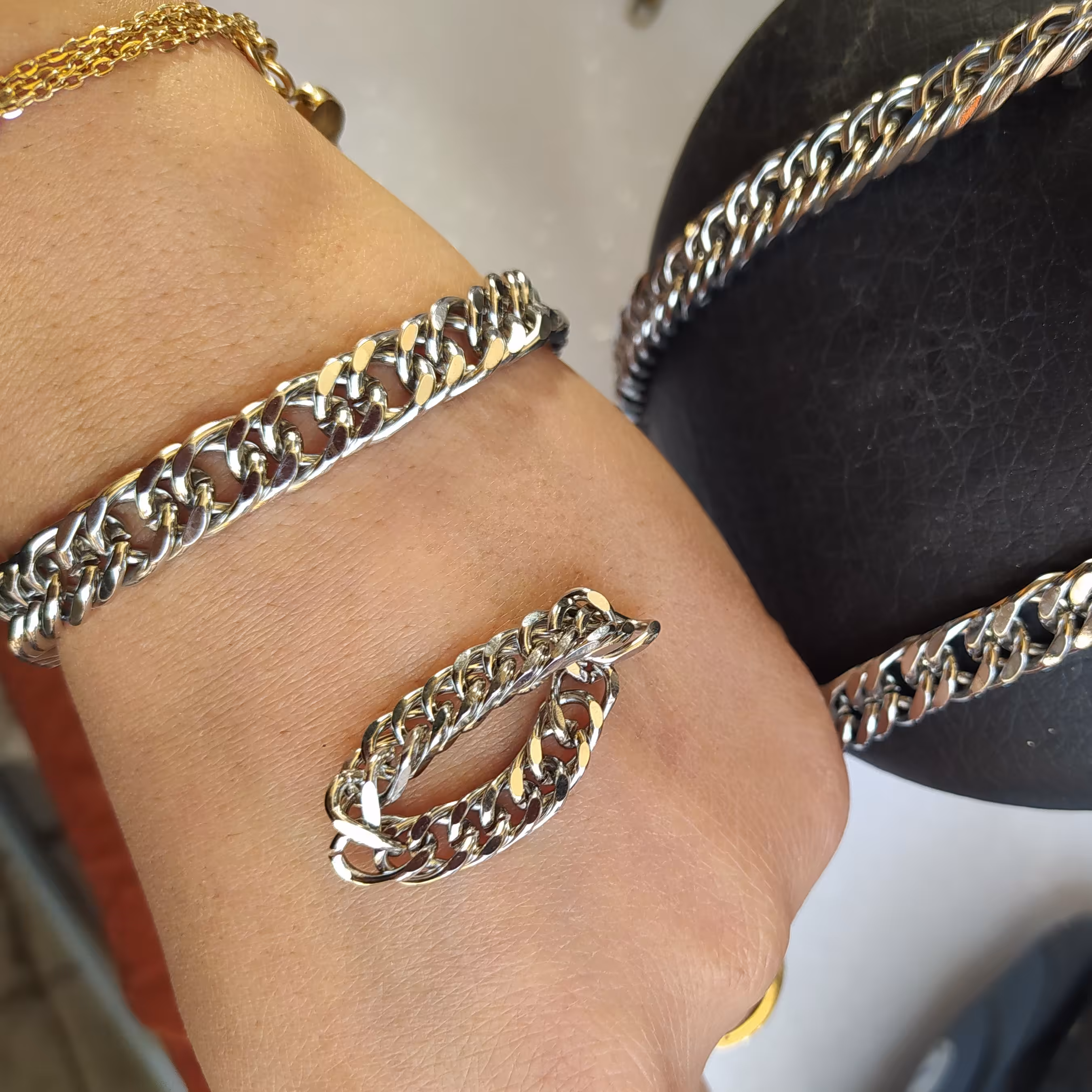 ست استیل کارتیر دوبل ( کامل استیل رنگ ثابت ضد حساسیت )