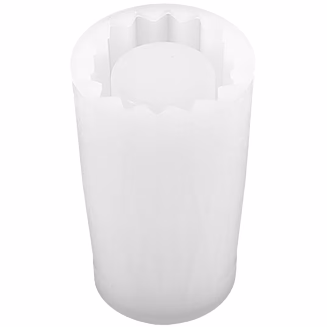 قالب سیلیکونی گلدان استوانه طرح دار ساخته شده با سیلیکون منعطف  