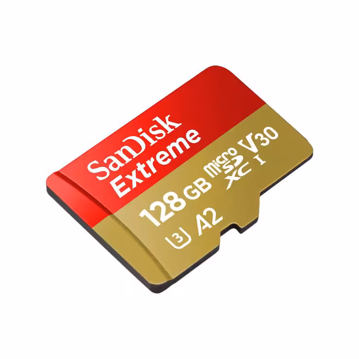 کارت حافظه microSDXC سن دیسک مدل Extreme کلاس A2 استاندارد UHS-I U3 سرعت 160MBps ظرفیت 128 گیگابایت
