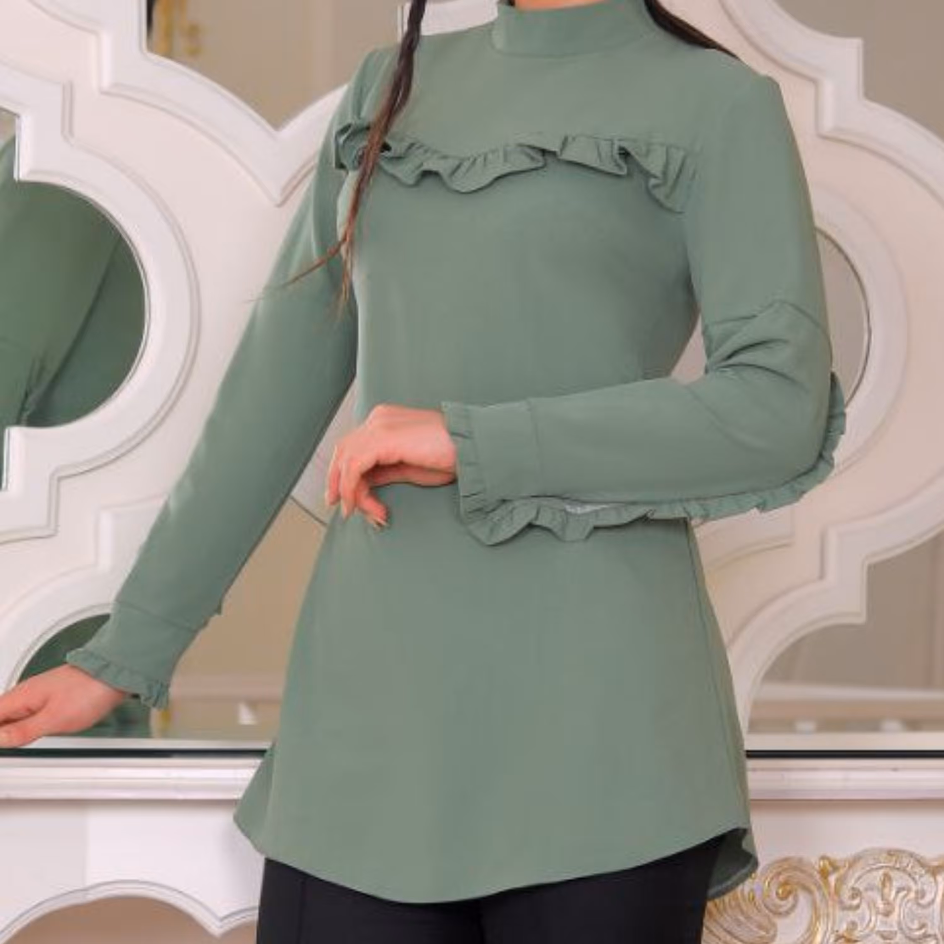 شومیز مجلسی چین دار با کیفیت و دوخت تضمینی