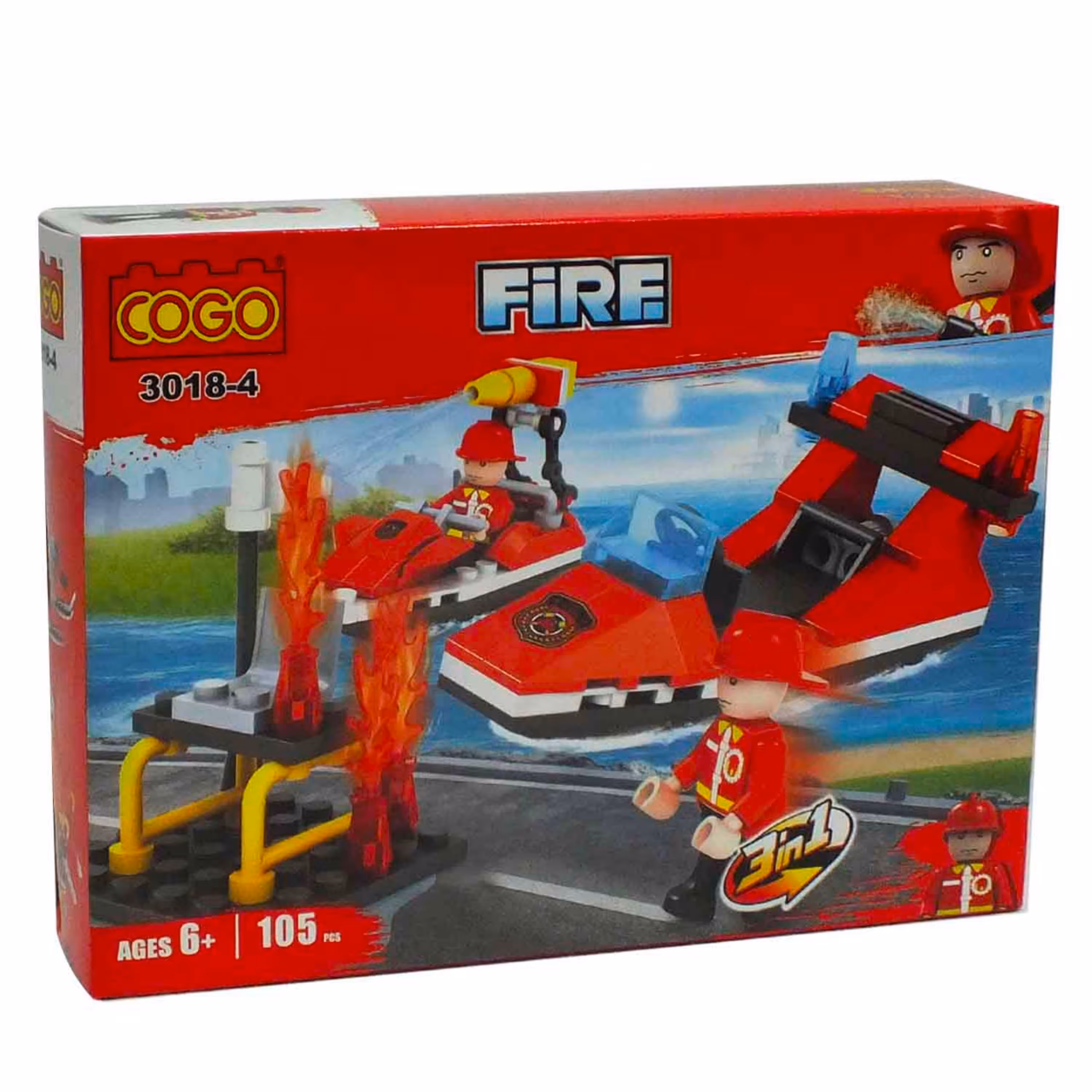 لگو جت اسکی آتشنشان 1D3 COGO3018-4-738 