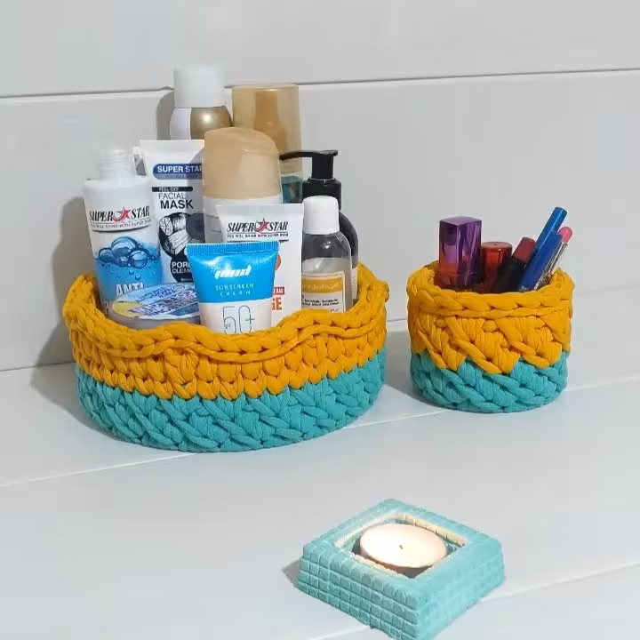 ست  تریکو میز آرایش