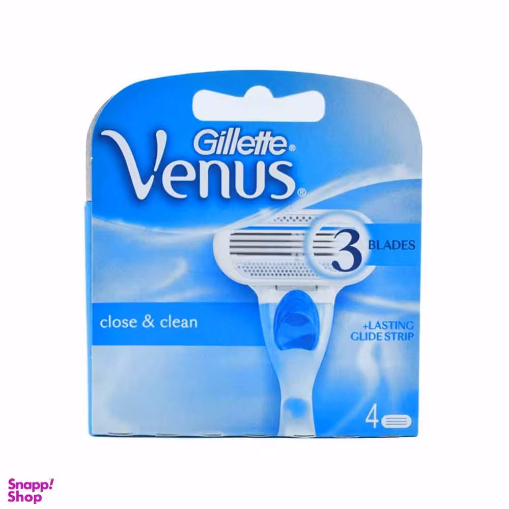 تیغ 3 لبه ژیلت (Gillette) مدل Venus بسته 4 عددی