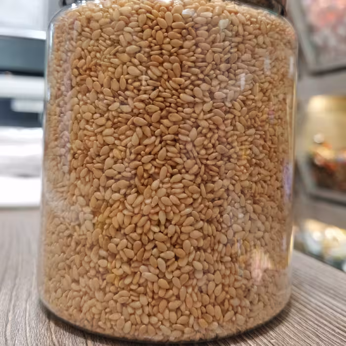 کنجد بو داده بی نمک