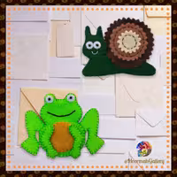 مگنت آموزشی طرح قورباغه و حلزون (جفت)