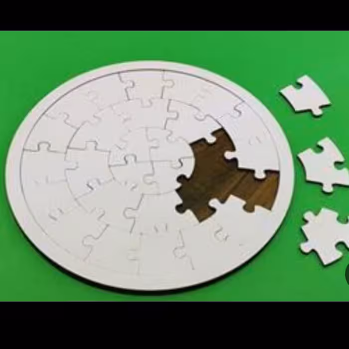 چاپ سابلیمیشن پازل چوبی دایره با طرح دلخواه 