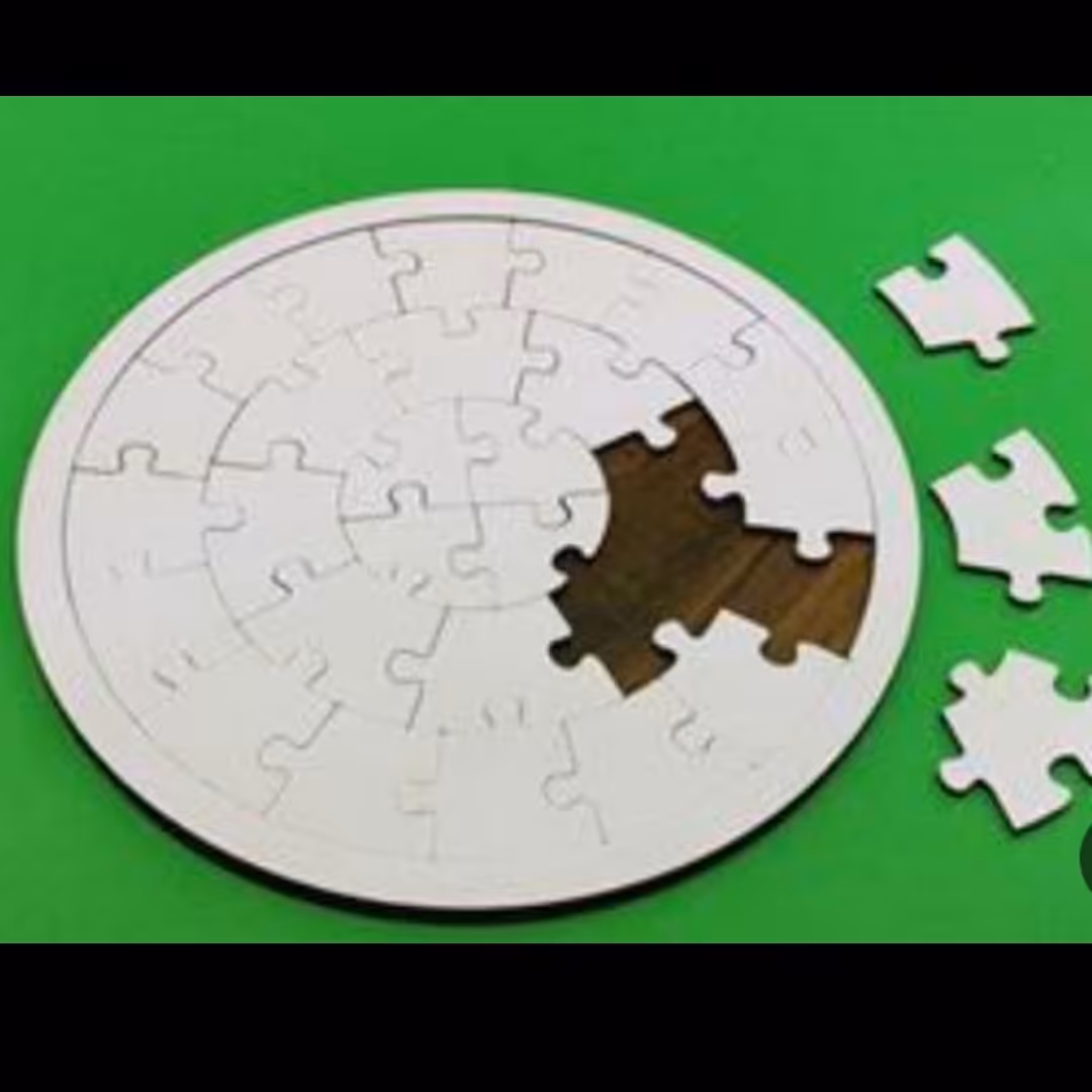 چاپ سابلیمیشن پازل چوبی دایره با طرح دلخواه 