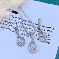 نیمست جواهری نقره با روکش طلا سفید  کد 49