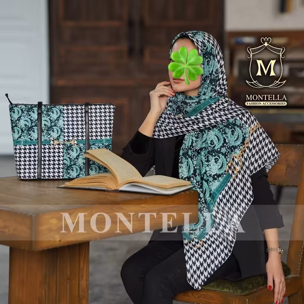 روسری  نخی سبزباکیف