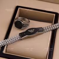 ست دستبند و انگشتر آرمانی قیمت قبل