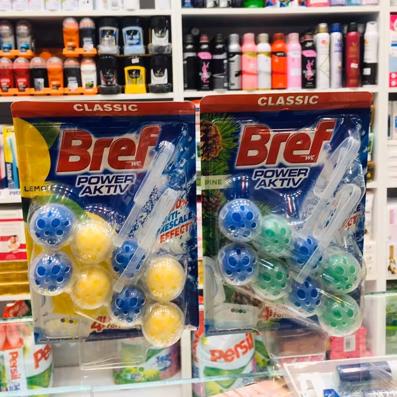 قرص بوگیر توپی توالت فرنگی 8عددی با رایحه لیمو و کاج