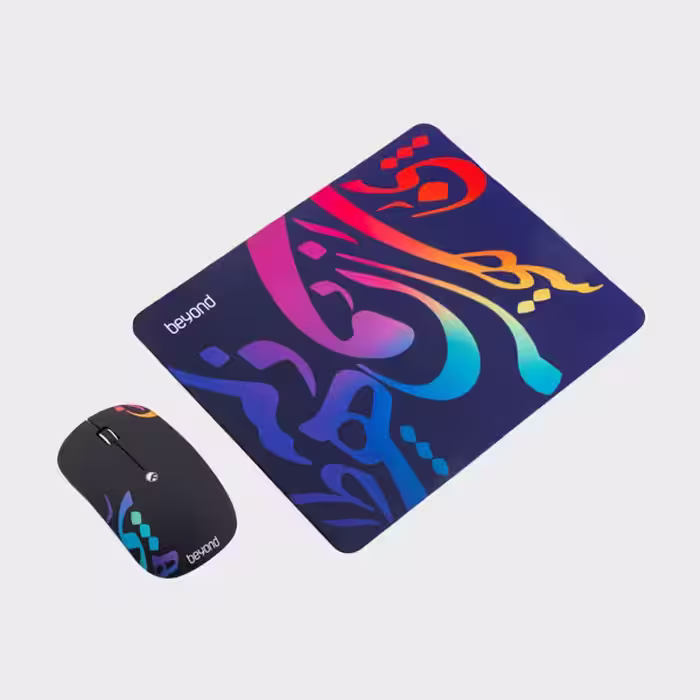 موس وایرلس با موس پد بیاند مدل BMP-200 RFBeyond BMP-200 RF Wireless Mouse   Pad