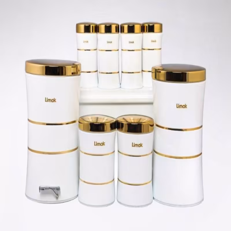 سرویس آشپزخانه (اورانوس)سفید درب طلایی