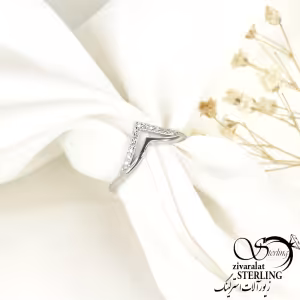 انگشتر نقره طرح هفتی عیار925 کد 8468