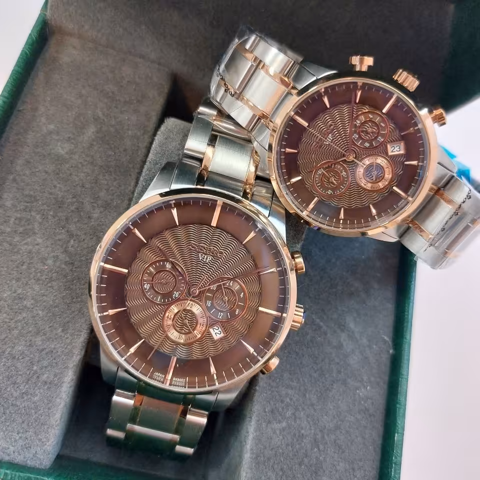 ساعت سیکو  ست زنانه و مردانه  رنگ ثابت 