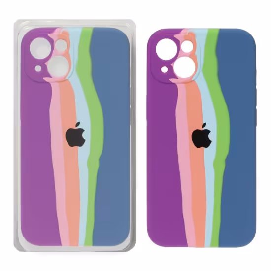 قاب گوشی سیلیکونی آبرنگی اورجینال محافظ لنزدار برای iPhone 13 کد 1131