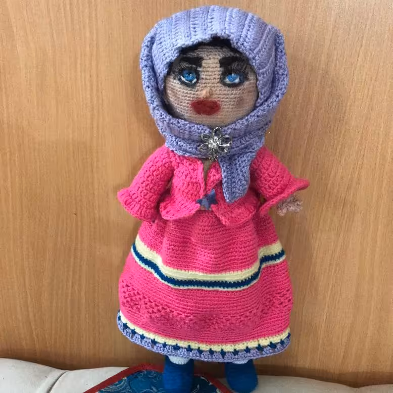 عروسک دست ساز با حجاب