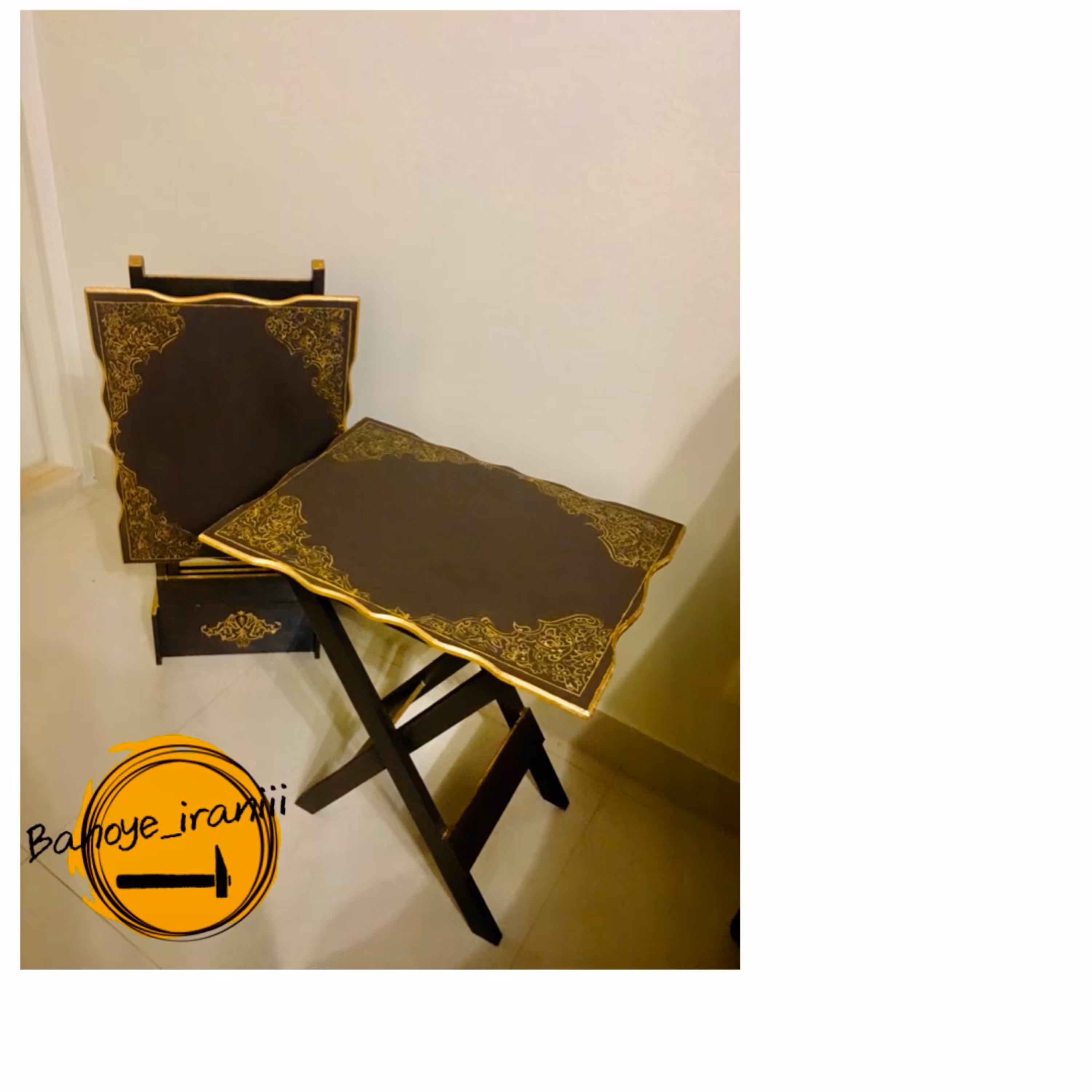 دو عدد میز تاشو پذیرایی