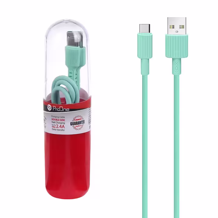 کابل تبدیل USB به USB-C پرووان مدل PCC290 طول 1 متر