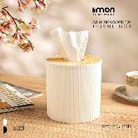 جا دستمال استوانه ای رویه چوبی لیمون کد 2370