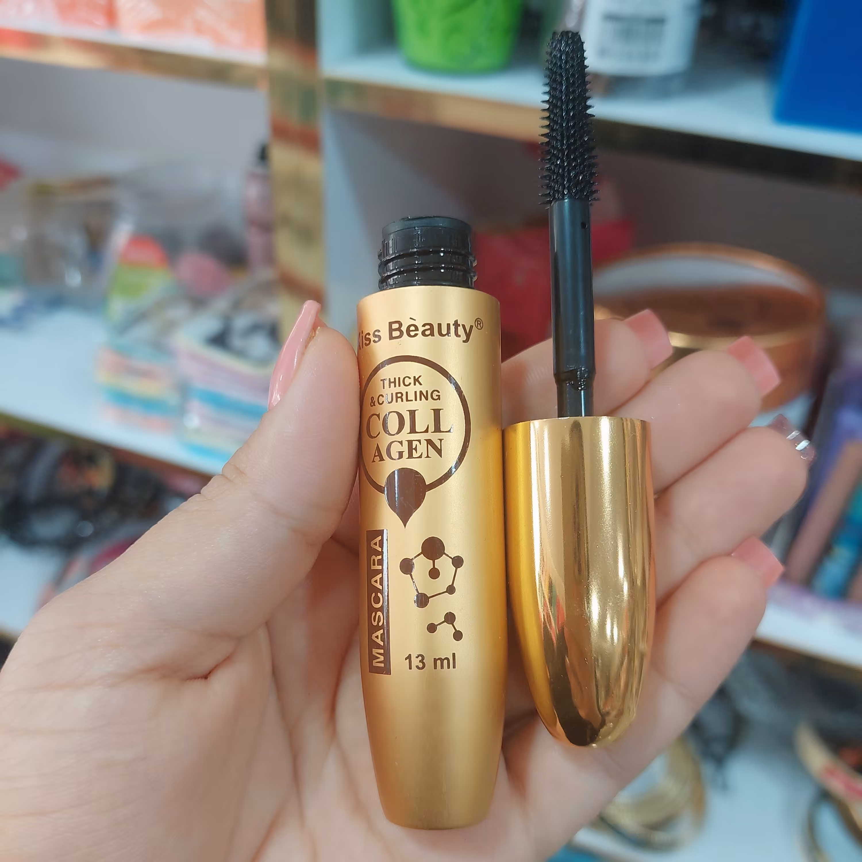 ریمل coll agen طلایی mascara