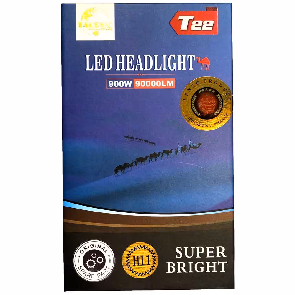لامپ هدلایت خودرو پایه H11 لنزو T22