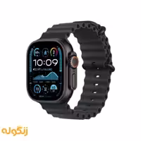 ساعت هوشمند اپل واچ مدل اولترا 2 تیتانیومی مشکی New 2024 با بند اوشن - زنگوله