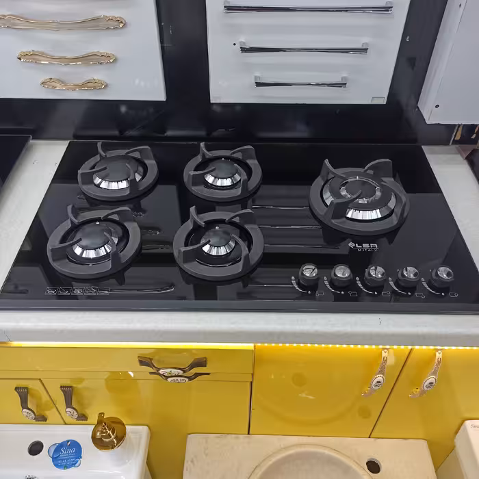 گاز صفحه ای ایتالیایی مدلG535شیشه ده میل السا(ارسال رایگان)