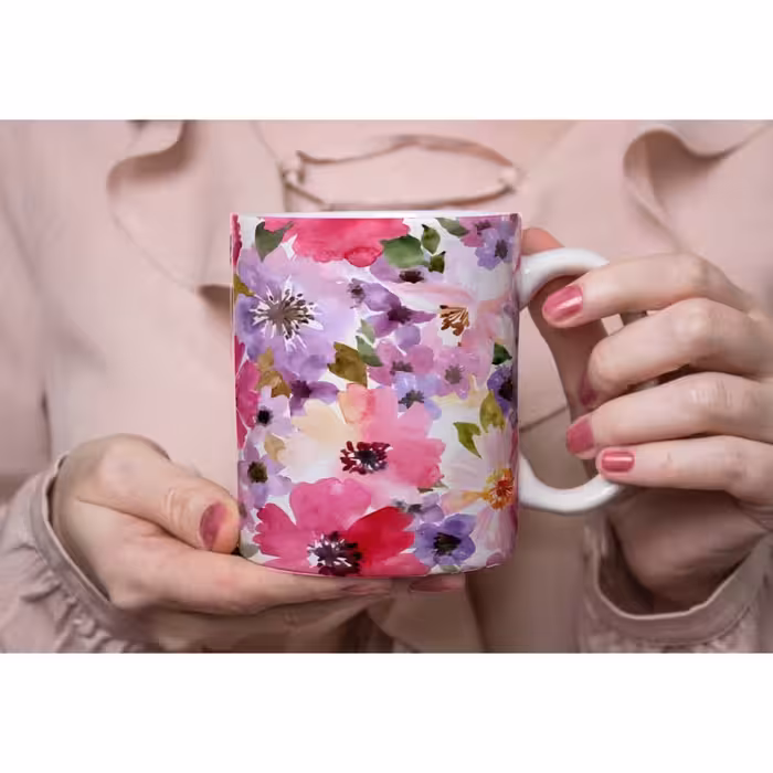 لیوان ماگ سرامیکی مدل بهاری