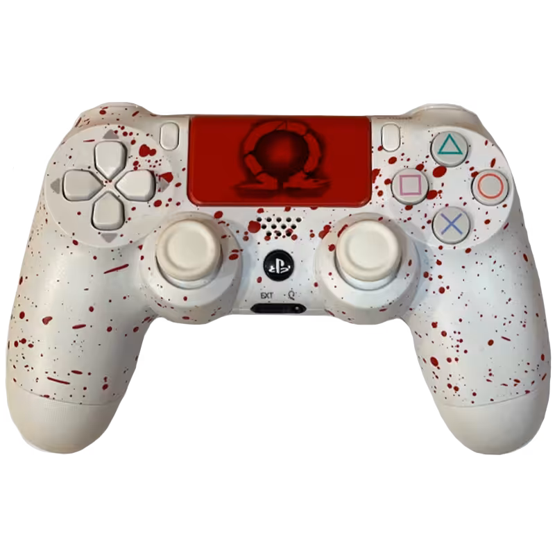 کنترلر دوال شاک پلی استیشن 4 های کپی طرح گاد آف وار سفید