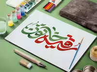 تایپوگرافی رقیه خاتون (س) | گرافیک با طعم تربچه