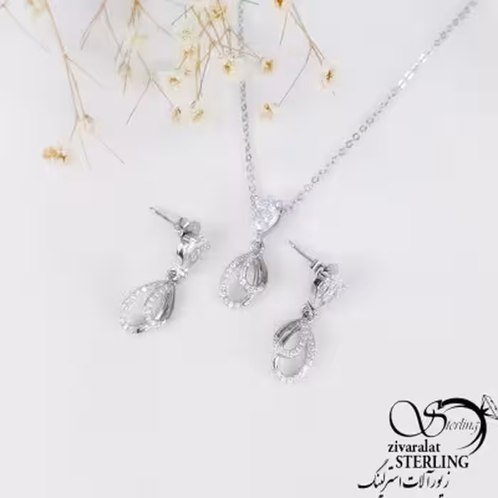 نیمست اشکی با نقره عیار925 ایتالیا کد10600