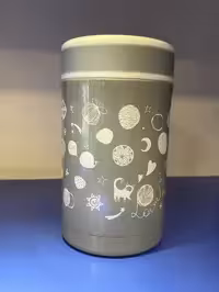 فلاسک غذای کودک نویتا 500 میل با کیفیت فوق العاده عالی BPA FREE رنگ طوسی   nuvita stainless steel thermal food container