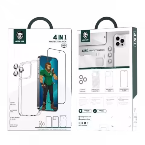 پک محافظ 4 در 1 گرین لاین مدل iPhone 14 Pro