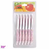 چاقو میوه خوری رمانتیک هوم کد A6 بسته 12 عددی