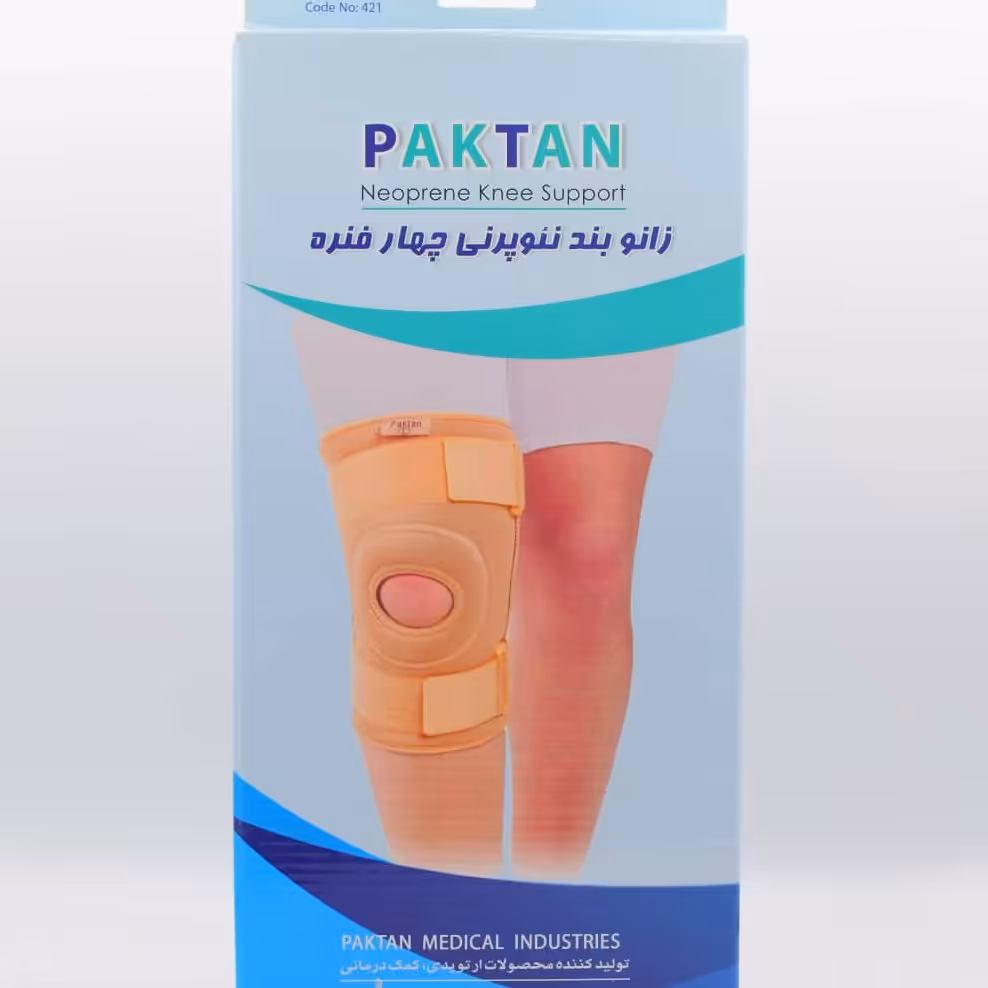زانو بند نئوپرنی چهار فنره پاک تن 