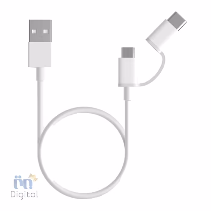 کابل شیائومی Mi USB Type-C Micro USB Combo Cable به طول 100 سانتی متر