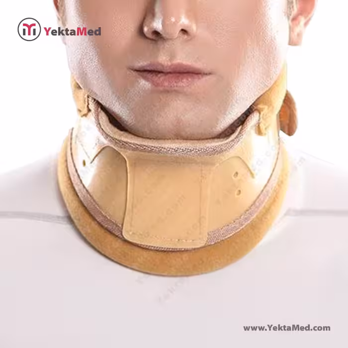 گردن بند طبی سخت چانه دار پاک سمن کد 039