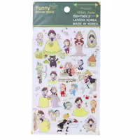 برچسب (استیکر) فانتزی کد 15S-T9013 طرح سفید برفی FUNNY